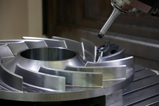 Диск с лопатками колеса рабочего нагнетателя Ц-16